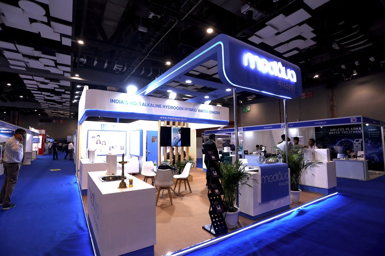 MEDIQUA booth at EAW India (August 2026)